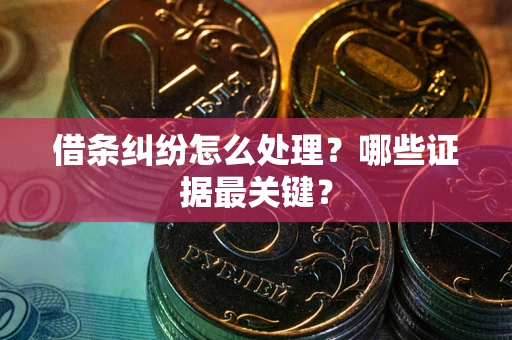 北京借条纠纷怎么处理？哪些证据最关键？