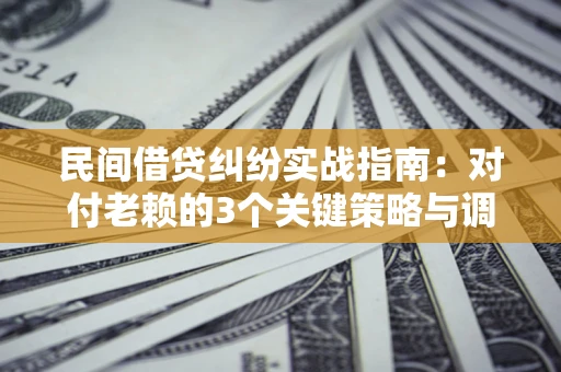 北京民间借贷纠纷实战指南：对付老赖的3个关键策略与调解盲区解析