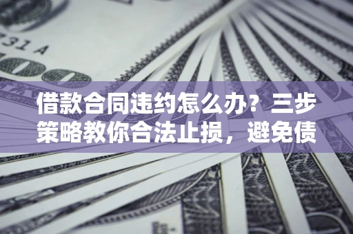 北京借款合同违约怎么办？三步策略教你合法止损，避免债务危机升级