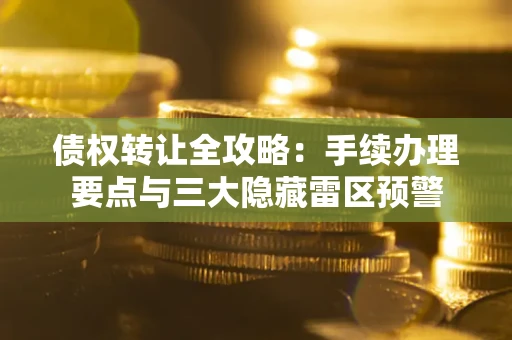 北京债权转让全攻略：手续办理要点与三大隐藏雷区预警