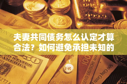 北京夫妻共同债务怎么认定才算合法？如何避免承担未知的债务风险？